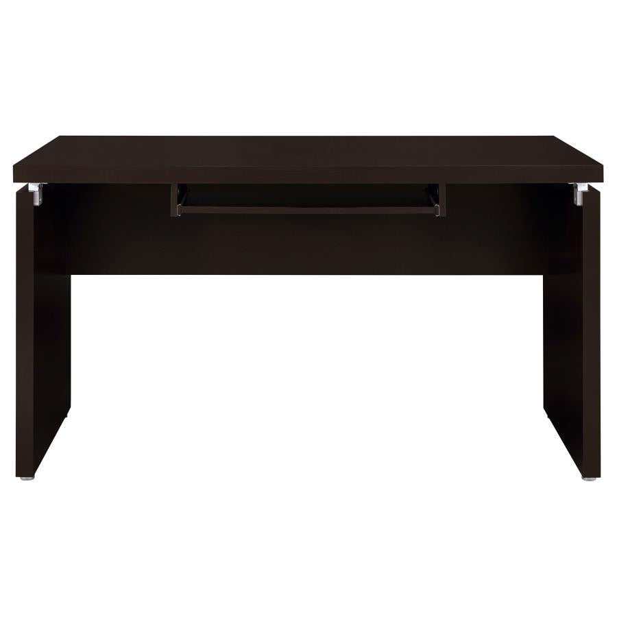 Skylar 55-inch Computer Desk with Keyboard Drawer Cappuccino
