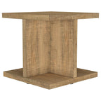 Cortona Square Engineered Wood Cocktail Coffee Table Mango
