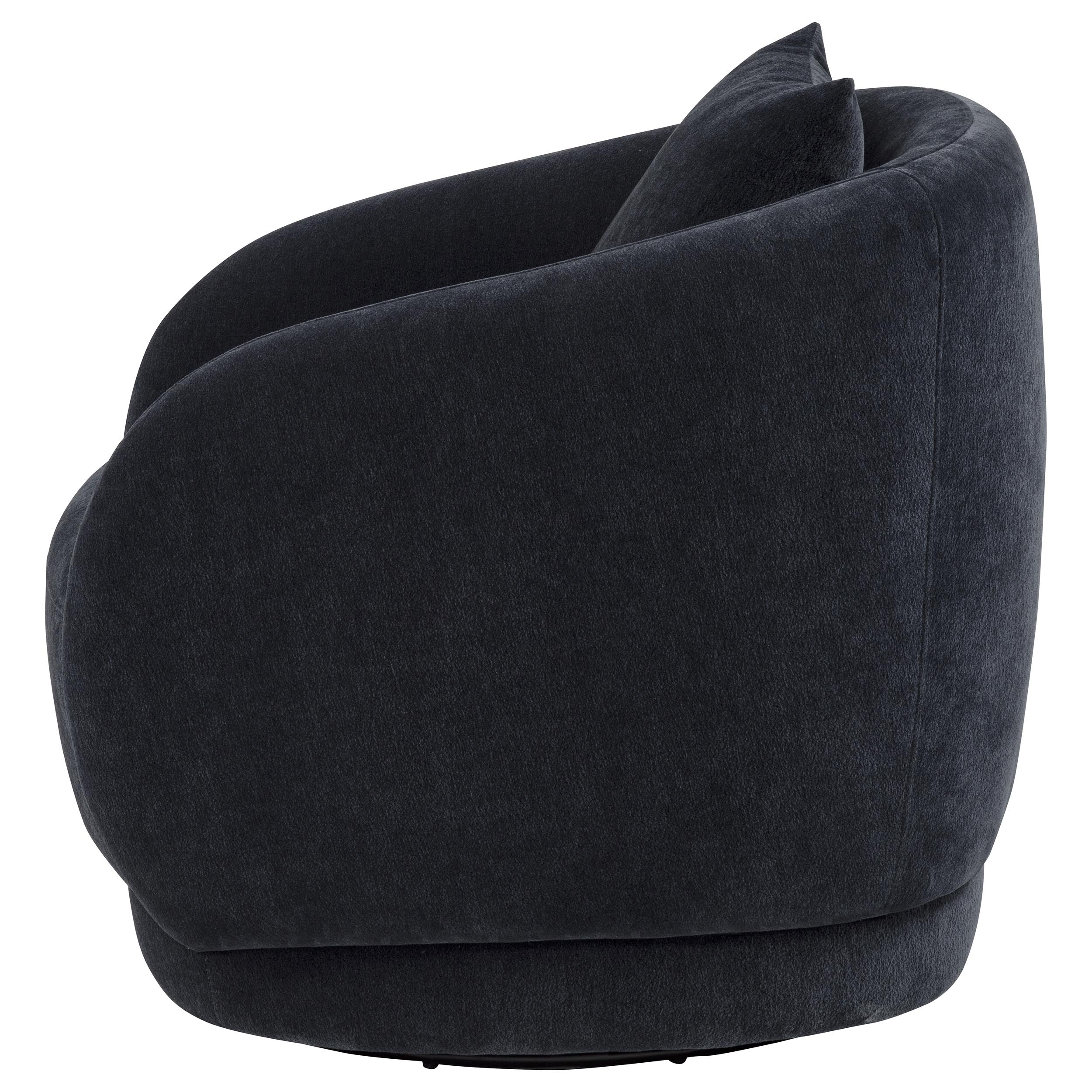 Arnaud Chenille Upholstered Swivel Accent Chair Green