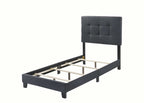Mapes Upholstered Full Panel Bed Charcoal