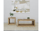 Benton Rectangular Solid Wood Coffee Table Natural