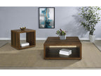 Frisco Square Engineered Wood Coffee Table Dark Pine