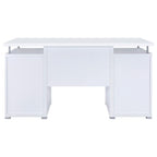 Tracy 55-inch 2-drawer Office Computer Desk White