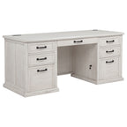 Altidore Distressed Inch Drawer Executive Home Office Desk