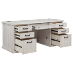 Altidore Distressed Inch Drawer Executive Home Office Desk
