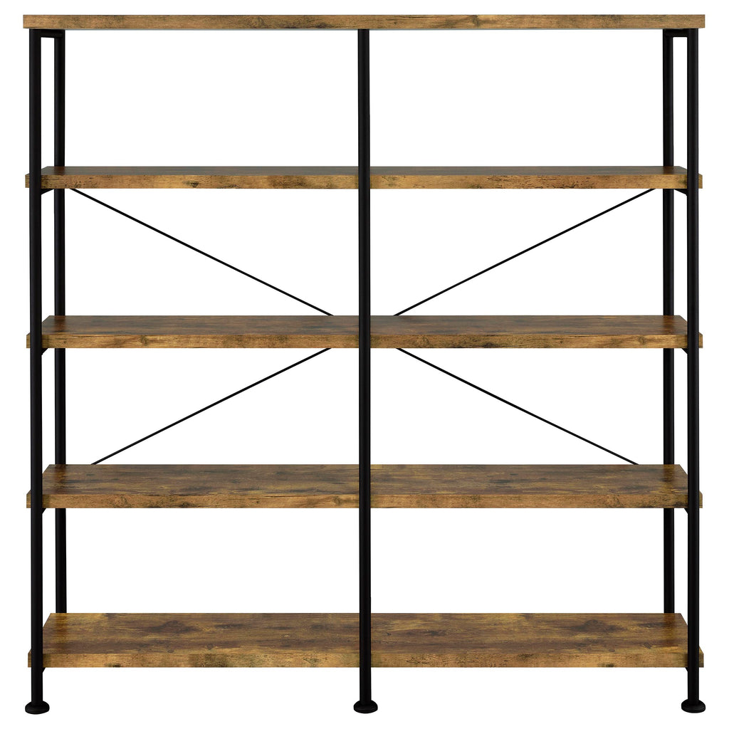 Analiese Antique Nutmeg DoubleWide Bookcase