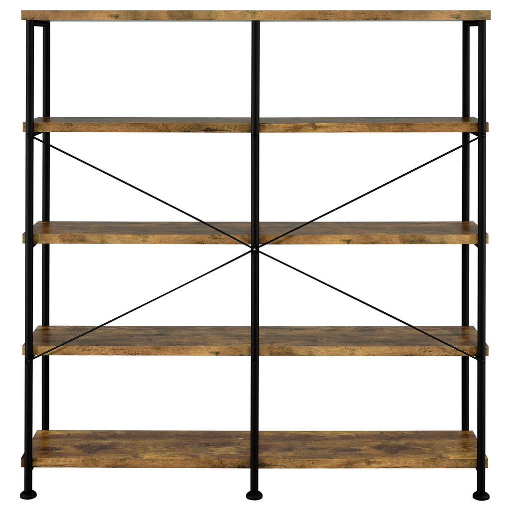 Analiese Antique Nutmeg DoubleWide Bookcase