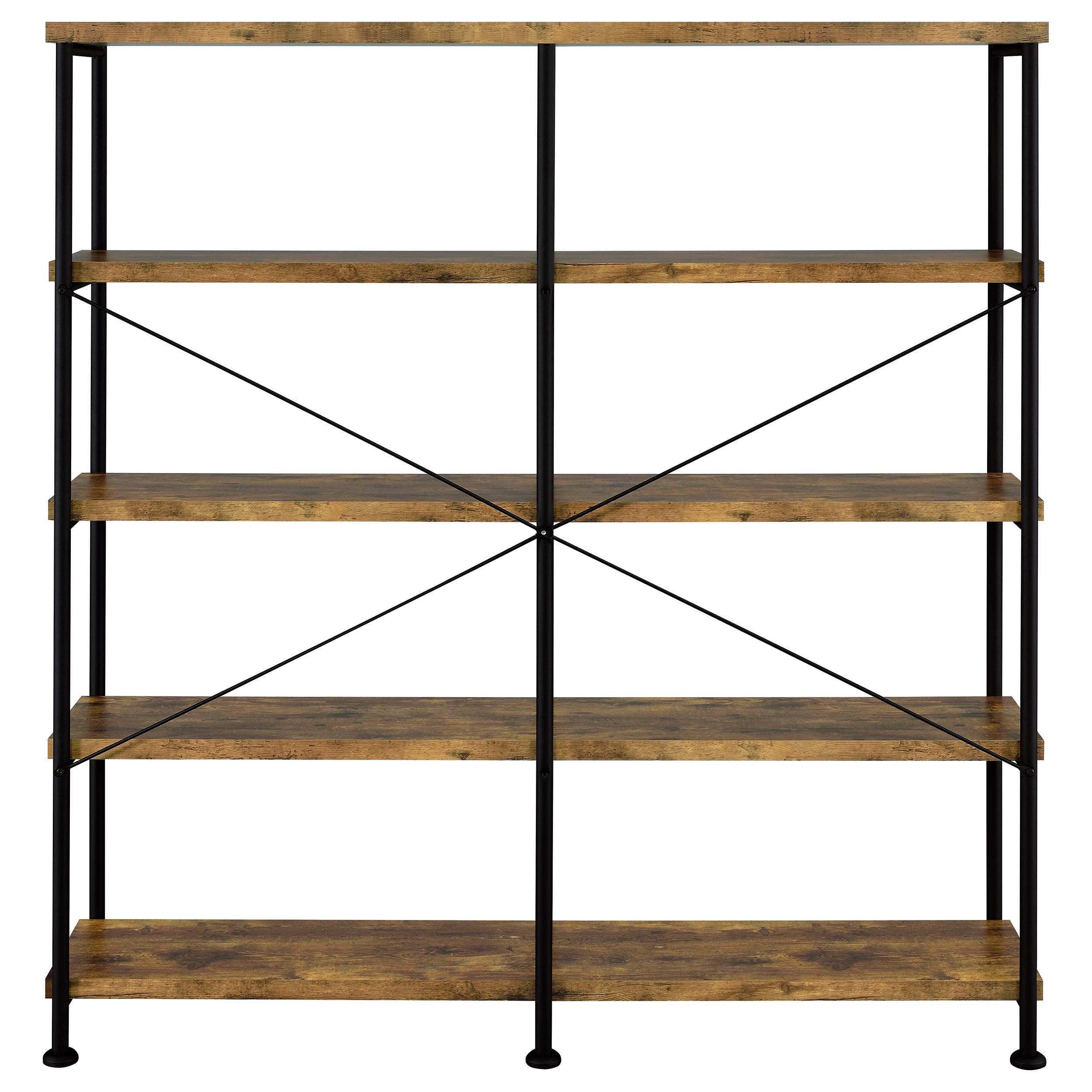 Analiese Antique Nutmeg DoubleWide Bookcase