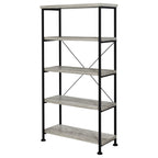 Analiese Grey Driftwood Bookcase