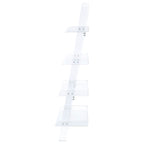 Amaturo Clear Acrylic Ladder Bookcase