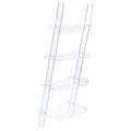 Amaturo Clear Acrylic Ladder Bookcase
