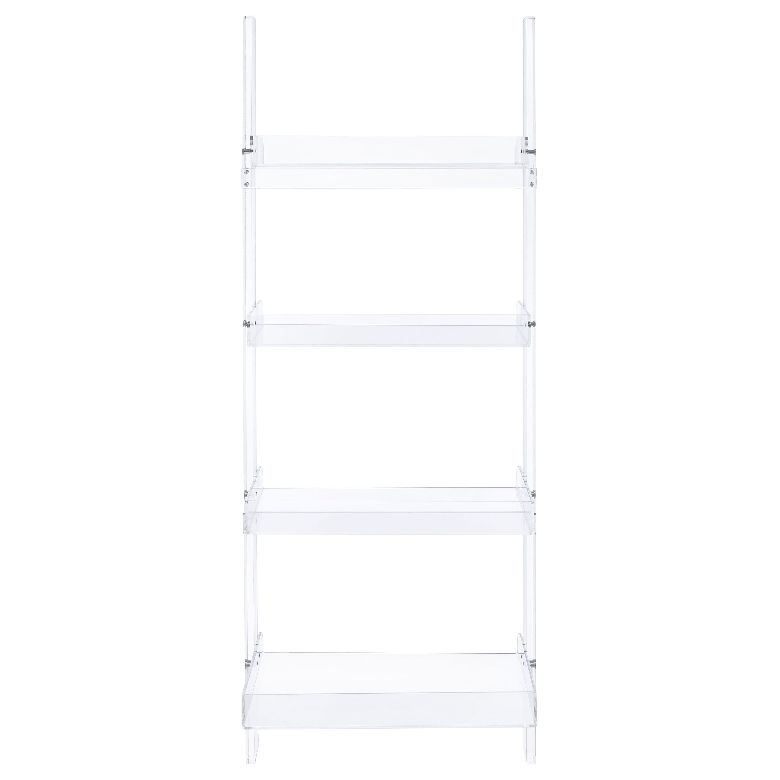 Amaturo Clear Acrylic Ladder Bookcase