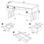 Analiese Grey Driftwood Writing Desk