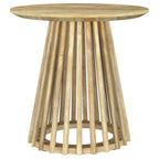 Touhy Round Solid Wood Cocktail Coffee Table Natural Mango