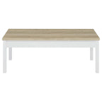 Stacie 3-piece Coffee Table Set Distressed Pine and White
