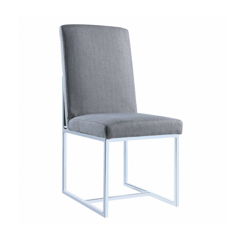 Mackinnon Upholstered Dining Side Chair Grey (Set of 2)