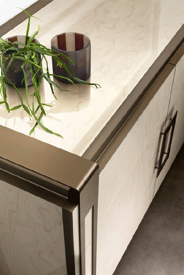 ESF Furniture - Poesia 4 Door Buffet with Mirror - POESIA4DOORBUFFET-MIRROR