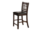 Lavon Wood Counter Height Dining Chair Black and Espresso (Set of 2)