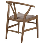 Dinah Wood Wishbone Dining Side Chair Walnut (Set of 2)