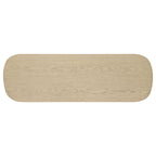 Kailani Coastal Sofa Console Table with Shelf Beige Oak