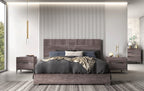 ESF Furniture - Viola Queen Size Bed in Purple Elm - VIOLAQS