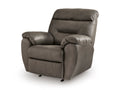 Elksworth Ash Faux-Leather Rocker Recliner