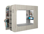 ESF Furniture - Gamer Bed 35.43" x 78.7" in Natural - GAMERBEDNATURAL