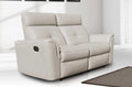 ESF Furniture - 8501 Loveseat w-2 Recliners in White - 8501-L