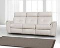 ESF Furniture - 8501 Sofa w-2 Recliners in White - 8501-S