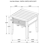 Concord 2-drawer Rectangular Coffee Table Distressed Java