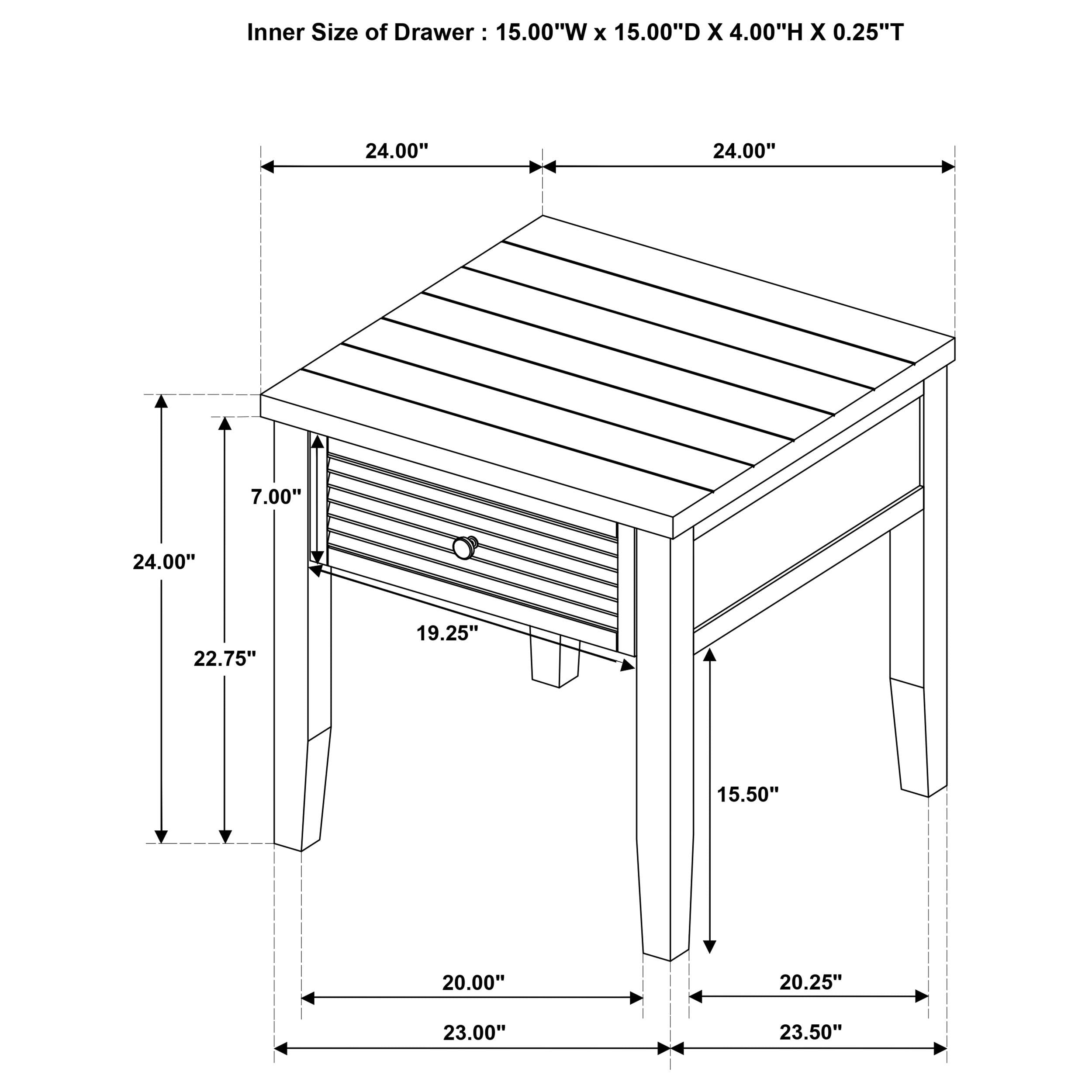 Concord 2-drawer Rectangular Coffee Table Distressed Java