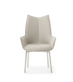 ESF Furniture - 1218 Swivel Chair in Grey Taupe (Set of 4) - 1218CHAIRWHITE