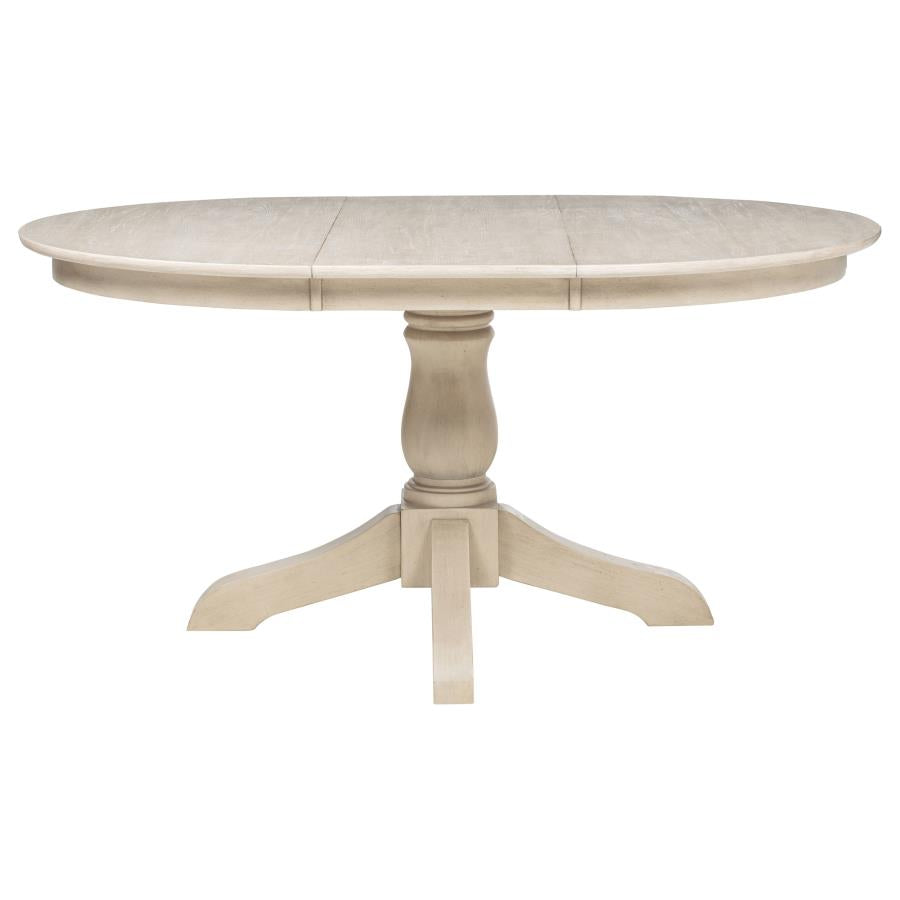 Orrison 5-piece Oval 62-inch Extension Leaf Dining Set Linen