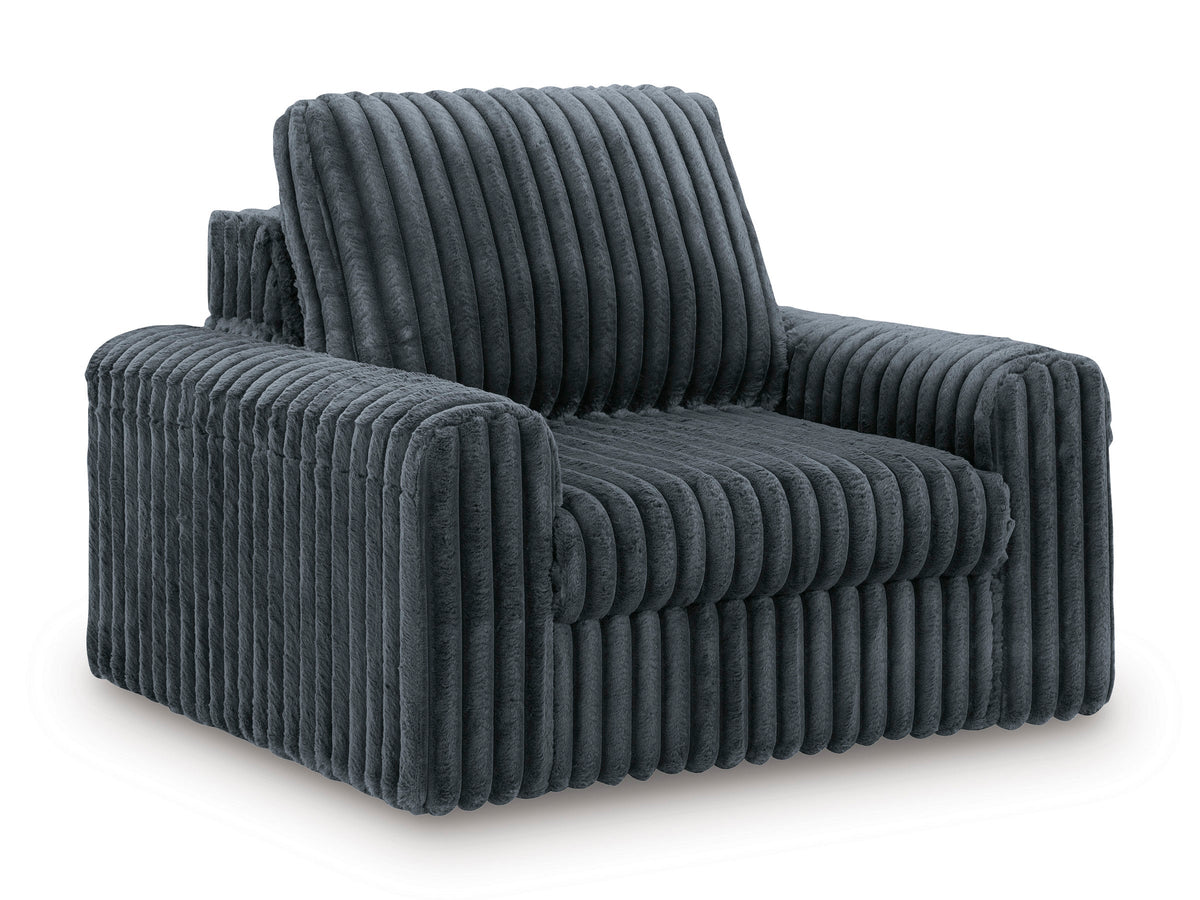 Hamlin Bay Gunmetal Power Gliding Chaise