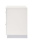 Felicity 2-drawer Nightstand White High Gloss