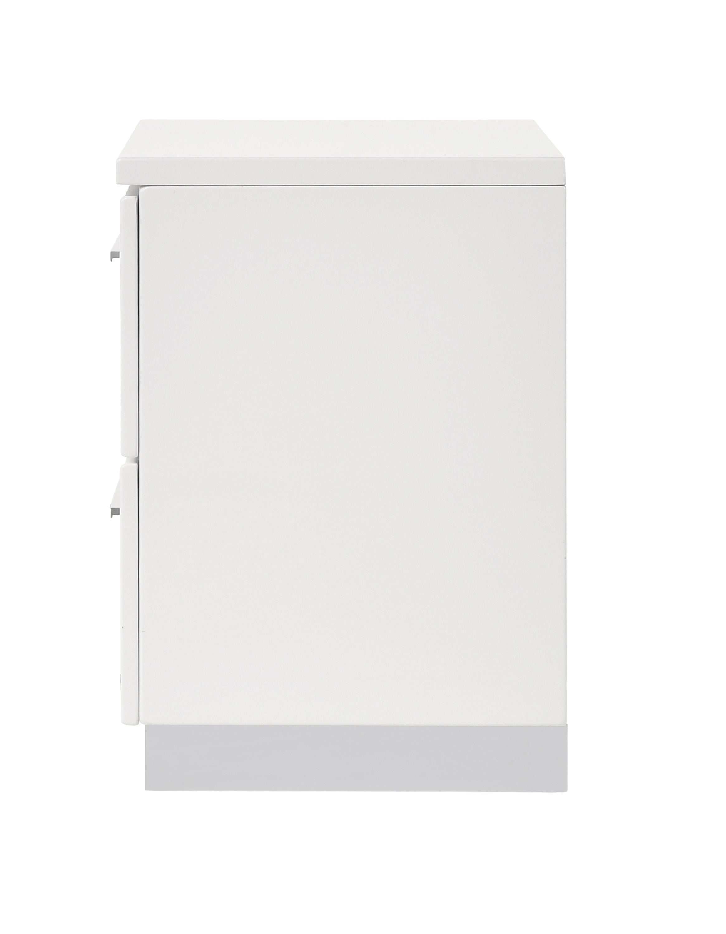 Felicity 2-drawer Nightstand White High Gloss