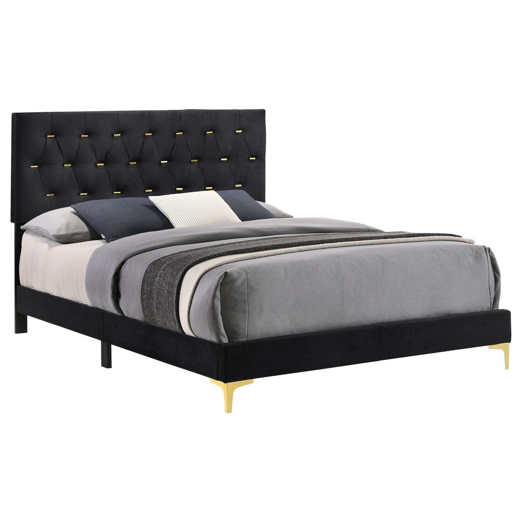 Kendall Upholstered Eastern King Panel Bed White