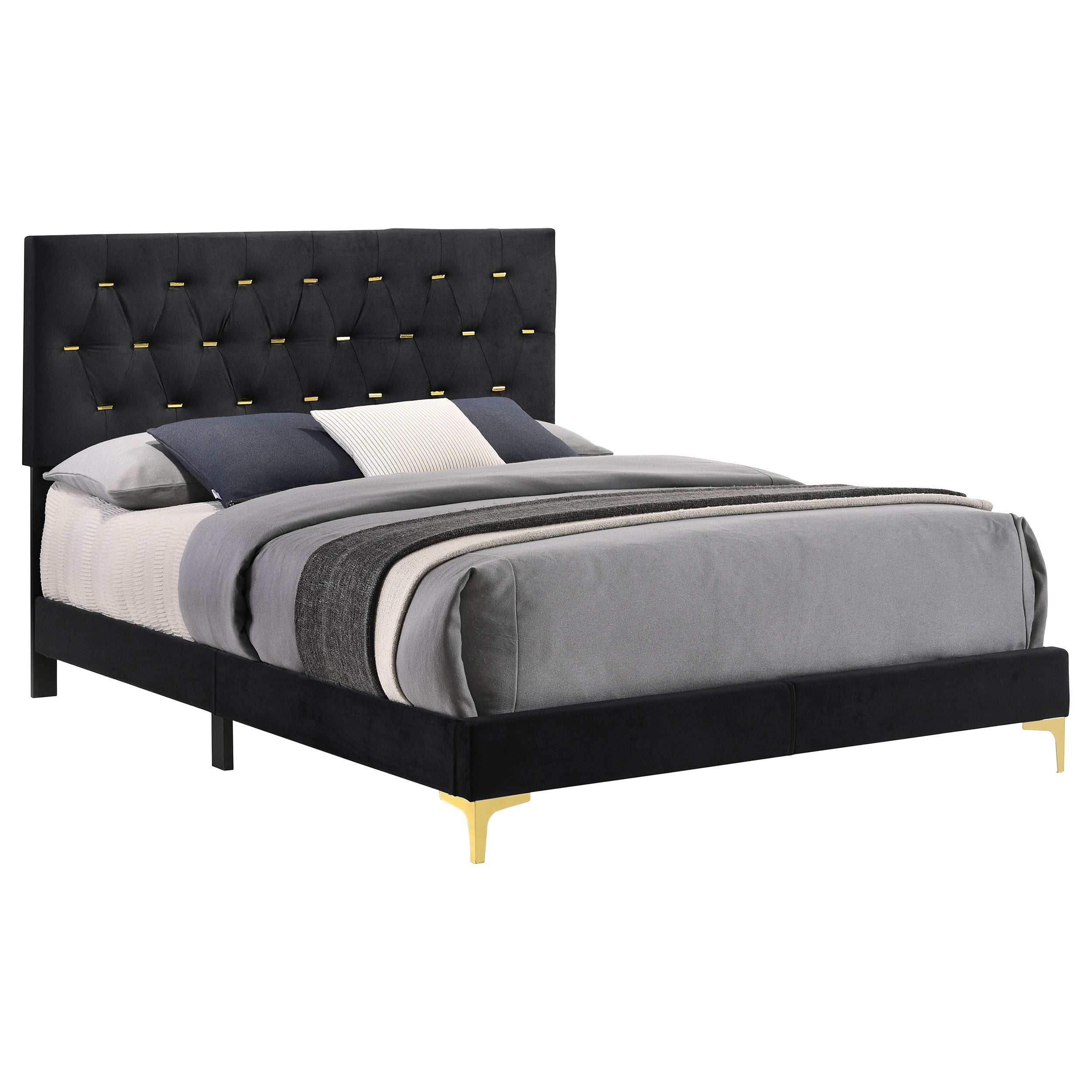Kendall Upholstered Eastern King Panel Bed White