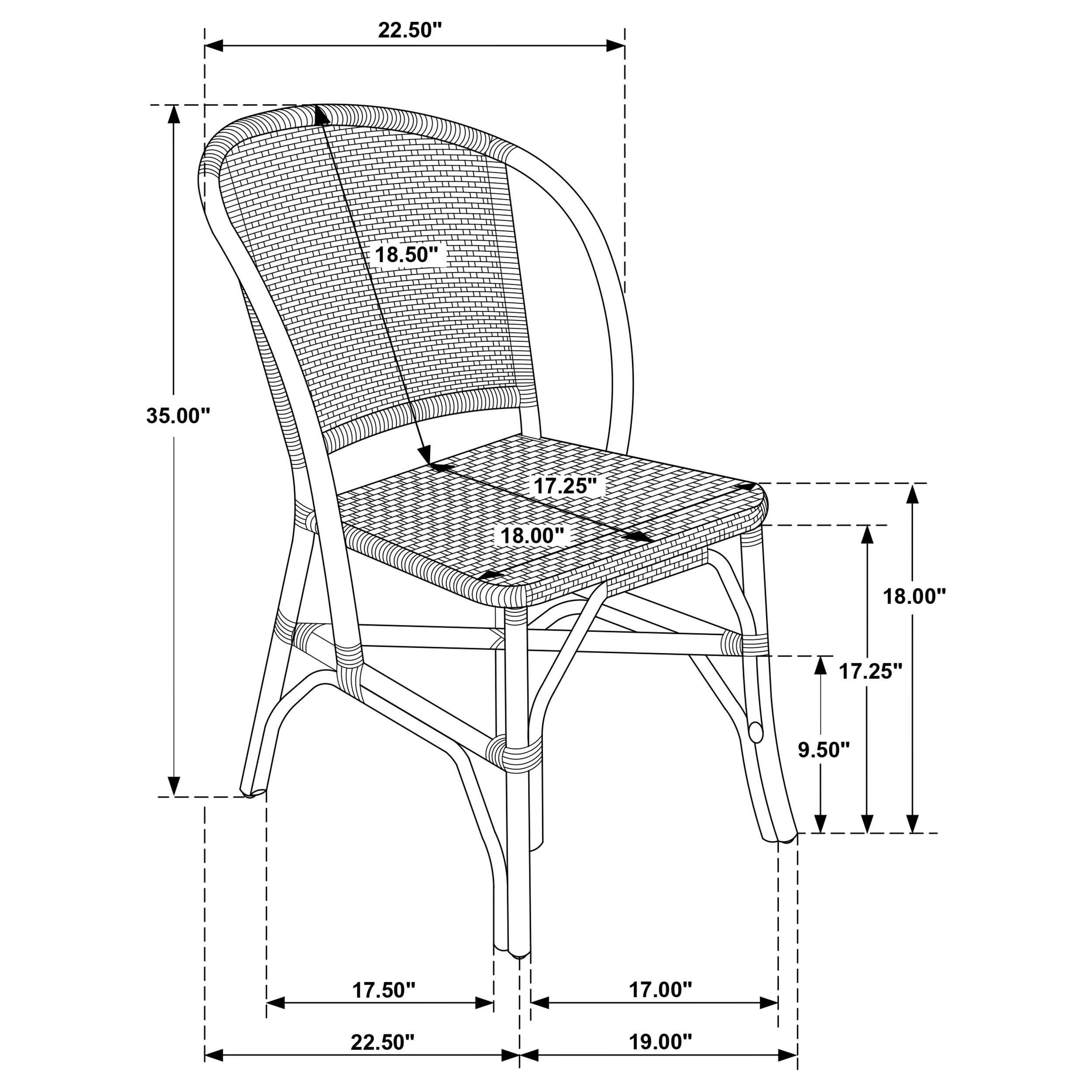 Norden Co. Ojai Ii Dining Chair Set of 2