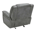 Conrad 3-piece Upholstered Padded Arm Motion Sofa Set Grey