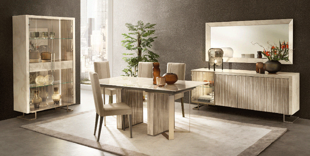 ESF Furniture - Luce 9 Piece Dining Table Set - LUCETABLE-9SET