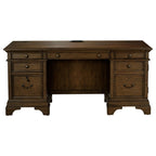 Hartshill Burnished Oak Credenza w/ Power Outlet