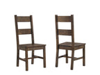 Coleman Dining Side Chair Rustic Golden Brown (Set of 2)