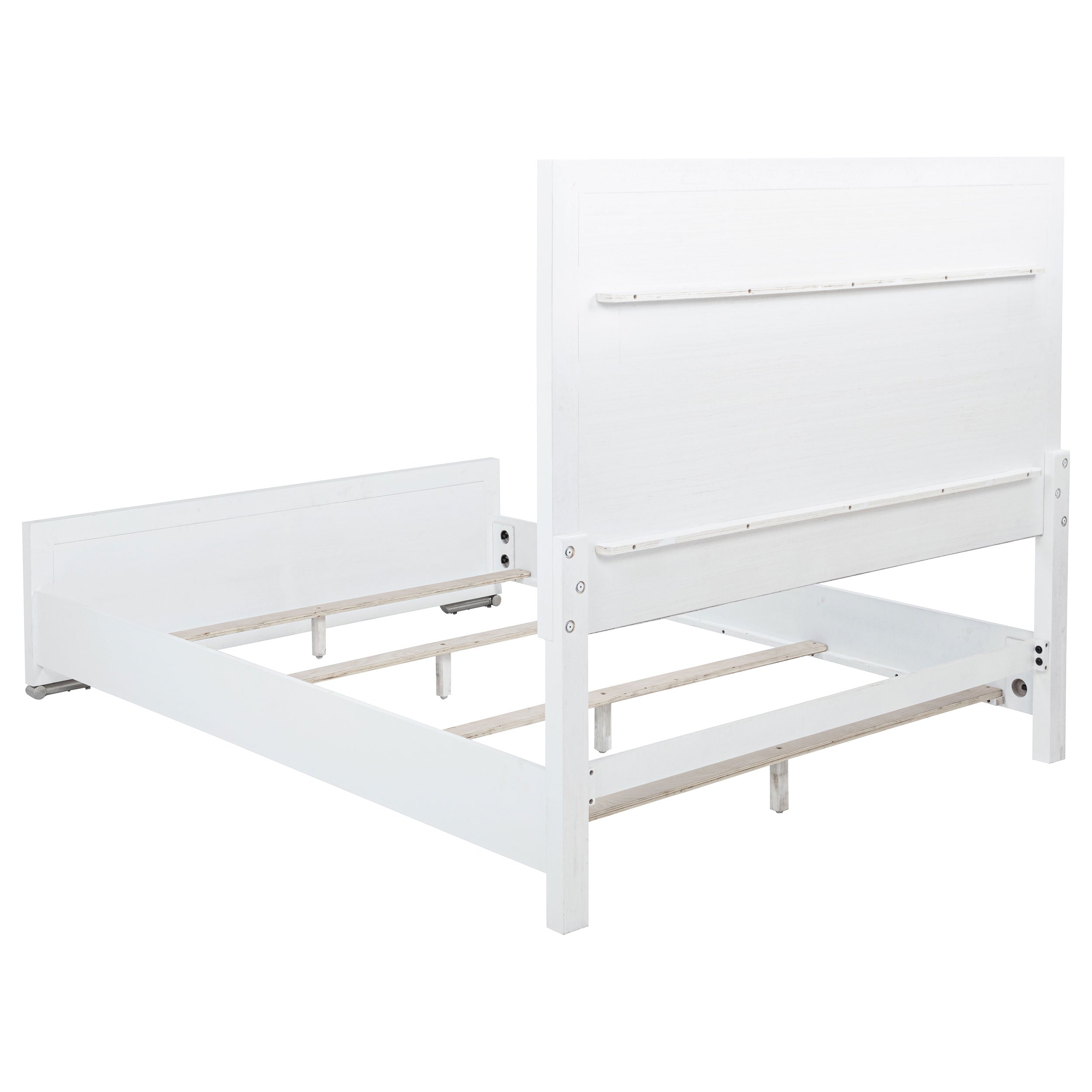 Gracemont 57-inch Eastern King Panel Bed Grey and White