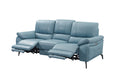 ESF Furniture - 2934 Sofa w/ 2 Electric Recliner in Blue - 29343BLUE