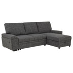 Cannella U-Shaped Double Chaise Upholstered Sectional Sofa Beige