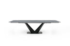 ESF Furniture - 9436 - 7 Piece Dining Table Set in Light Grey - 9436TABLE-1254CHAIR-7SET