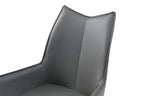 ESF Furniture - 1218 Swivel Chair in Dark Grey (Set of 4) - 1218CHAIRDARKGREY
