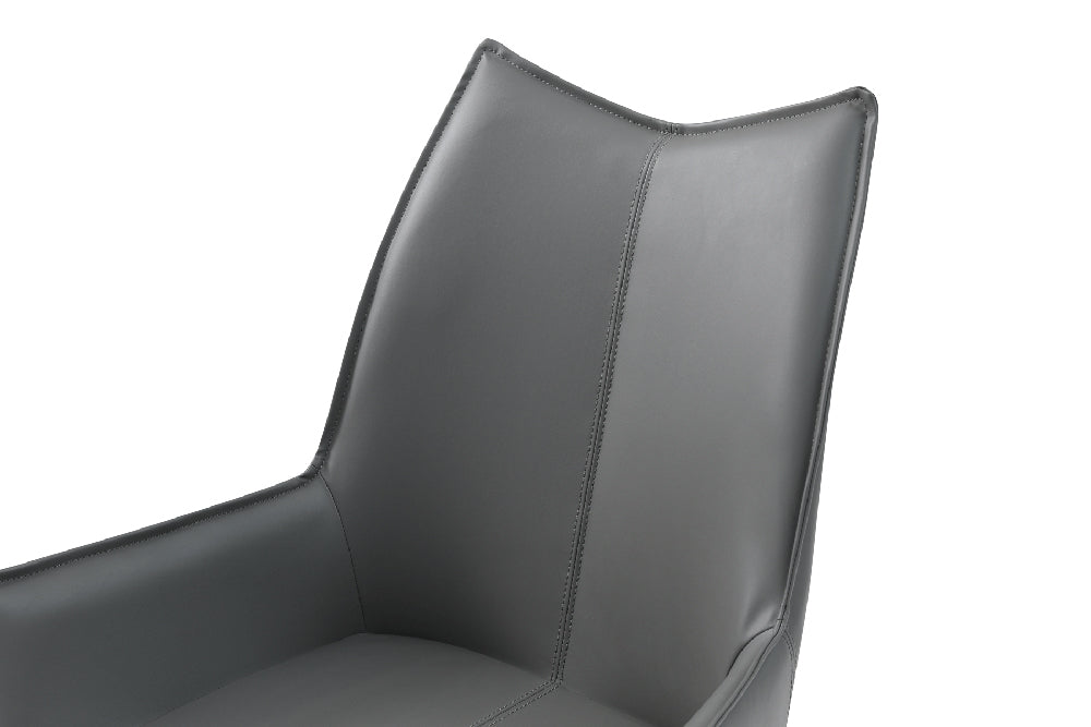 ESF Furniture - 1218 Swivel Chair in Dark Grey (Set of 4) - 1218CHAIRDARKGREY