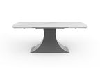 ESF Furniture - 9437 Dining Table Two 20'' extensions in Light Grey - 9437TABLE